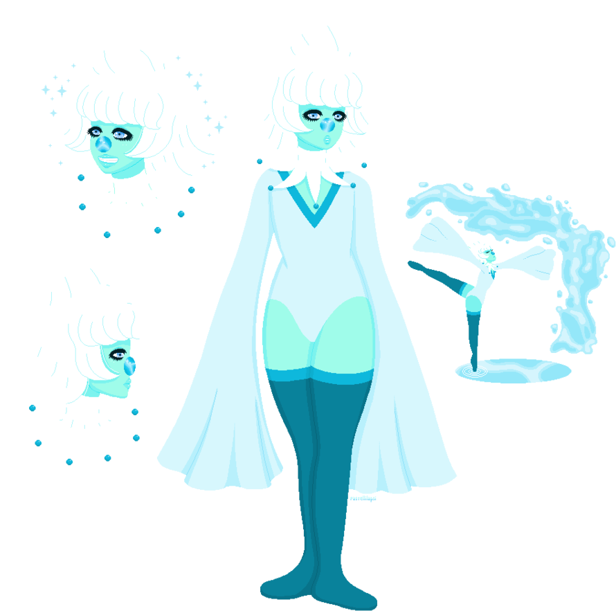[gemsona] Larimar By Pastellilapsi - Illustration (896x891)