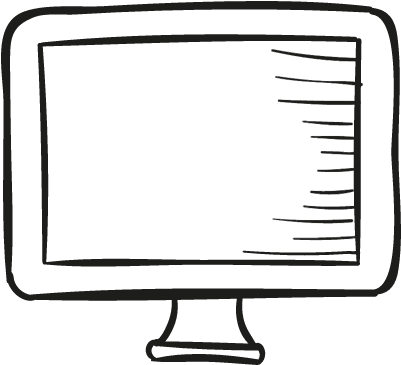 Drawed Television Screen Vector - Television (400x400)