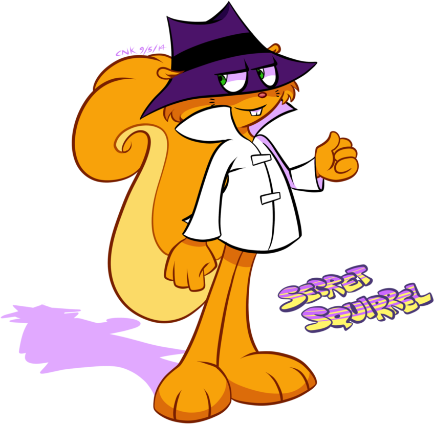 Shhh Secret Squirrel By Maudedraws - Secret Squirrel (1280x1232)