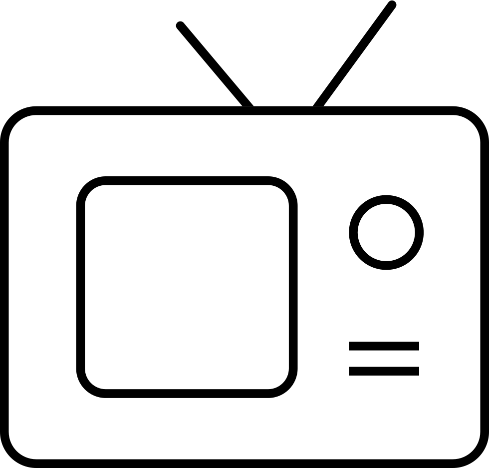 Television Comments - Line Art (980x937)