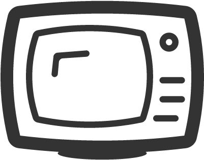 Television Outline Vector - Television Outline Png (400x400)