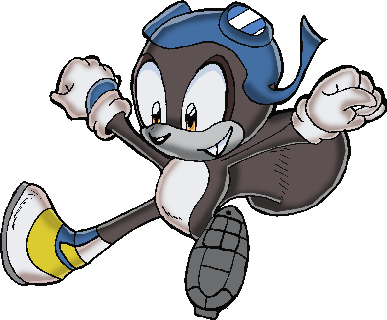 Rocky The Squirrel By Akimbo The Hedgehog - Rocky The Flying Squirrel (790x681)