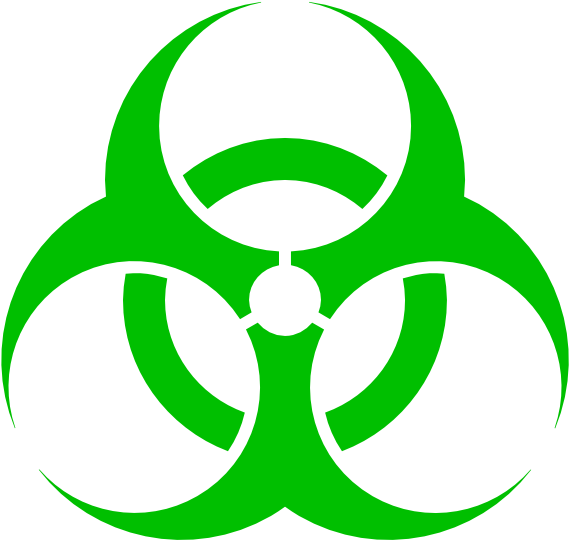 Green Biohazard Symbol Png (600x600)