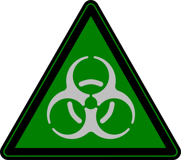Another Green Biohazard Clip Art At Clker - Signs Keep Toilet Clean (600x529)