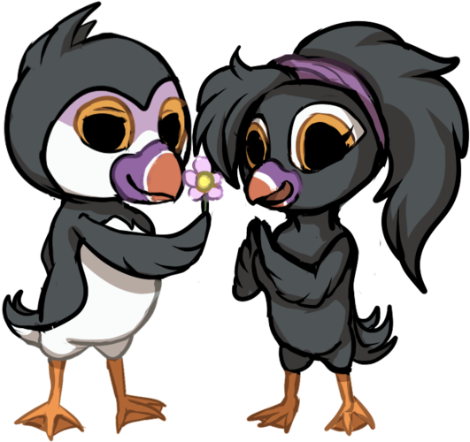 Dymitr And Moja Doteyes Chibi By Leokatana - Doteyes (600x525)