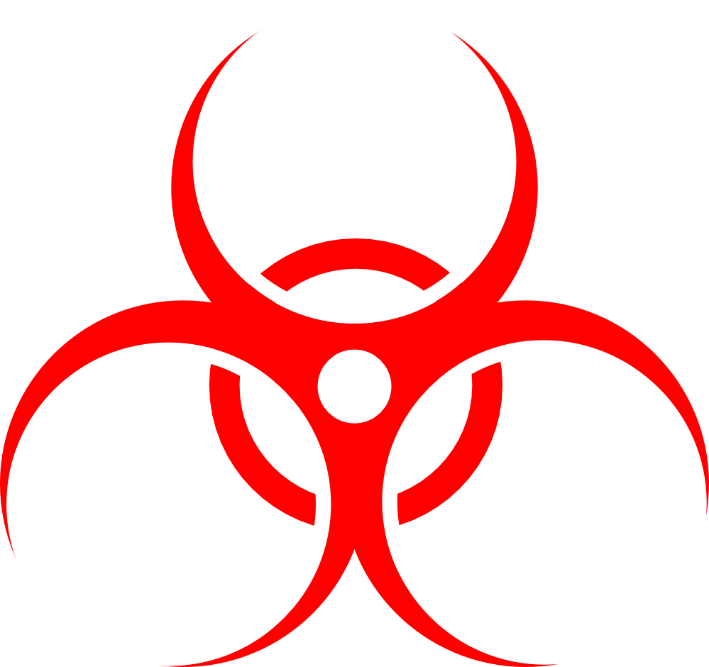 Biohazard Symbol Clip Art - Hazard .png (999x940)