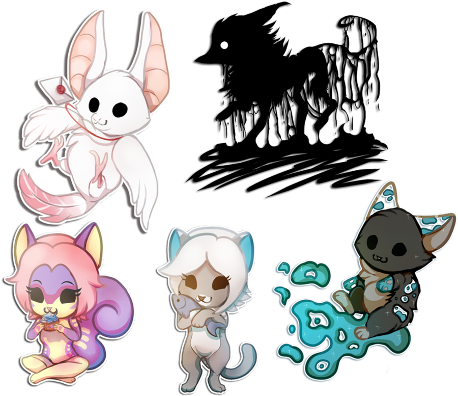 Dot Eyes Chibi 36~40 By Leokatana - Chibi (963x829)