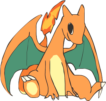 Chibi Pokemon Charizard By Neonstrings - Cartoon (459x396)