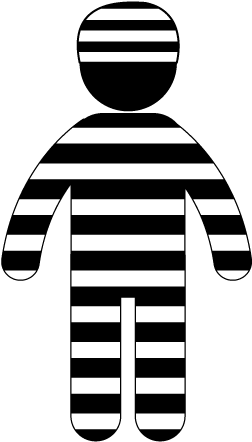 View All Images-1 - Prisoner Clipart Silhouette (640x480)