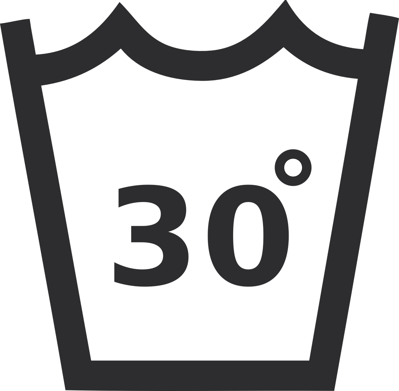Hand Wash Symbol 667713 - Wassen Op 30 Graden (1280x1256)
