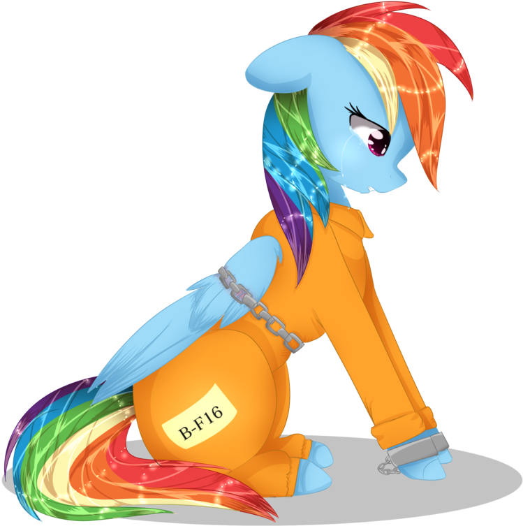 Yerachan, Bound Wings, Chains, Clothes, Cuffs, Female, - My Little Pony: Friendship Is Magic (1024x860)