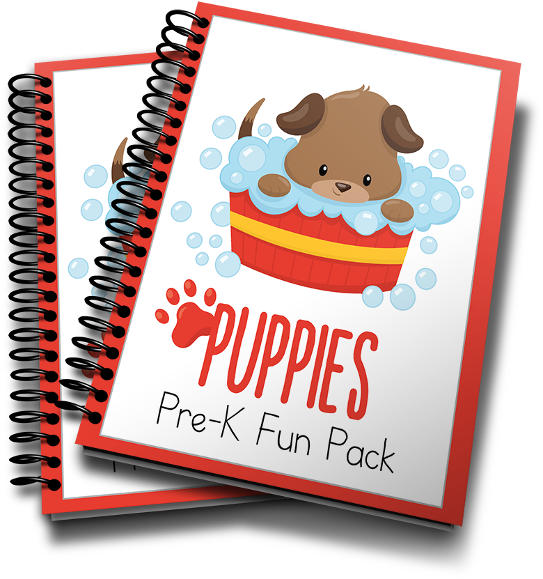 Puppies Prek Printable Pack - Caroline's Treasures Puppy Taking A Bath Wall Or Do (900x983)