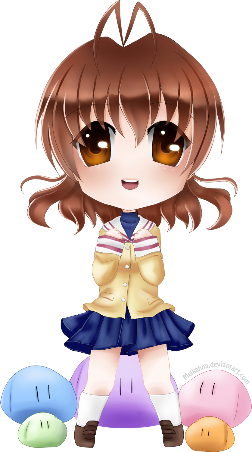 Kishingirl01 35 4 Nagisa Furukawa Chibi Clannad By - Clannad Chibi Png (870x1500)