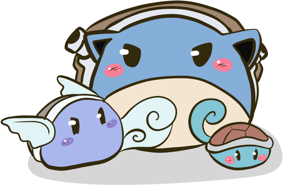Dango Squirtle By Chershirehatter - Sandslash (990x617)