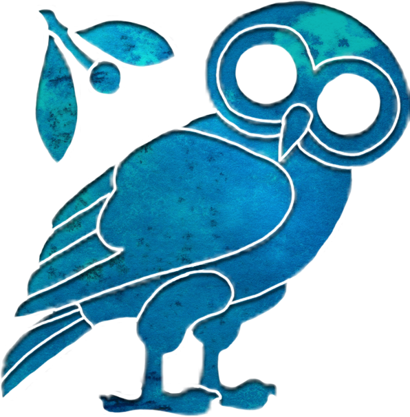 Athena Icon By Silverandzuko - Athena Symbol Png (596x606)