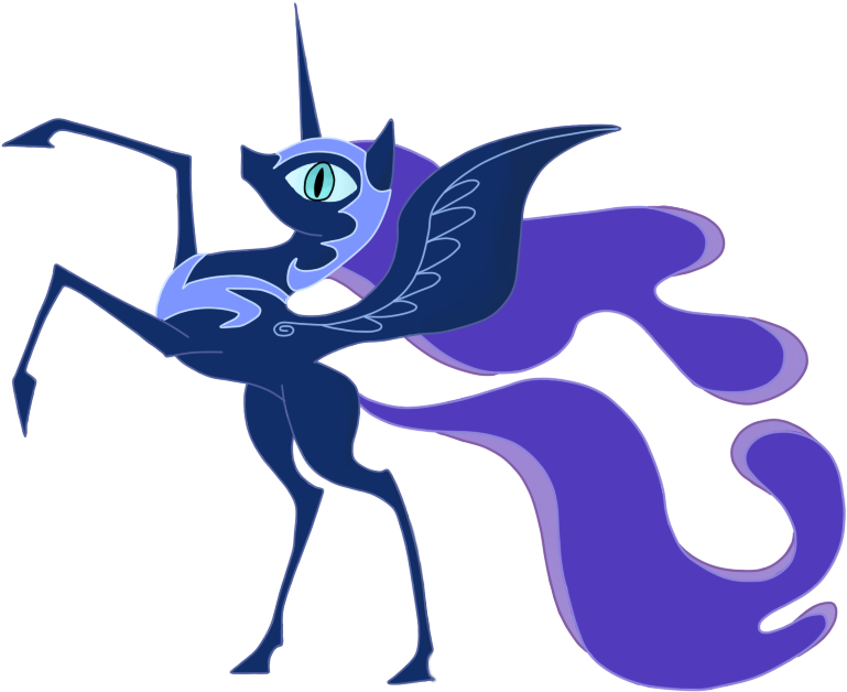 Nightmare Moon From Book Vector By Iheartnico2 - Princess Luna (880x660)