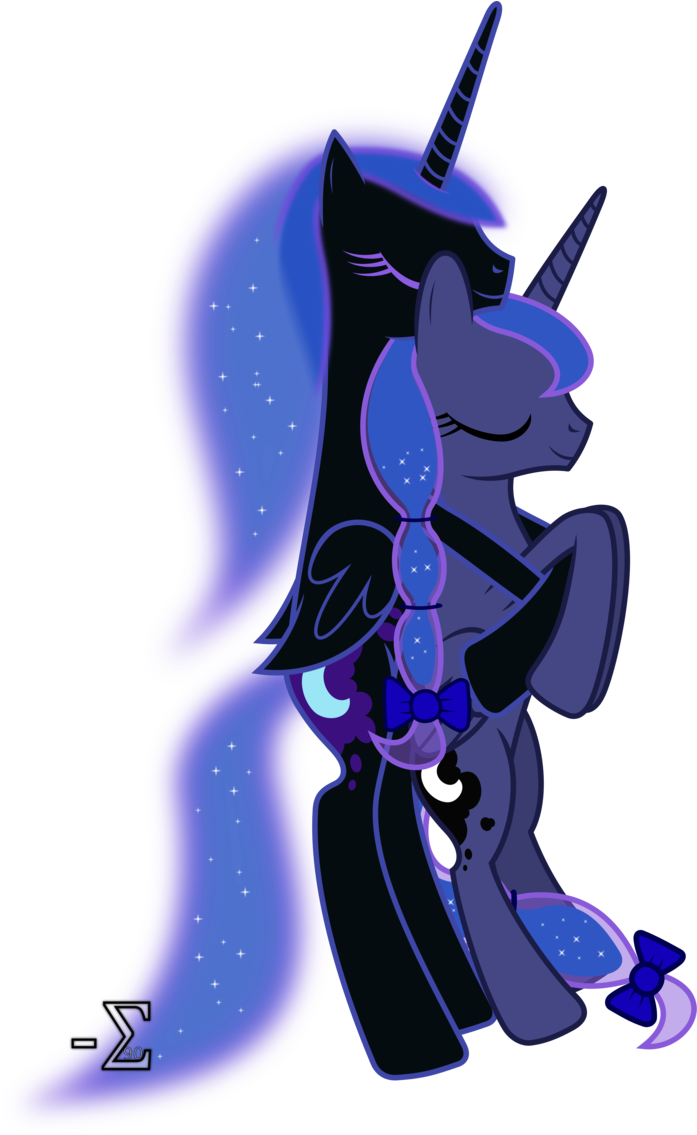 Nightmare Moon And Princess Luna Sleeping By 90sigma - Mlp Princess Luna And Nightmare Moon (705x1134)