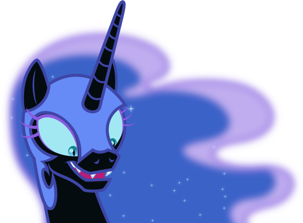 Vector - Mlp Nightmare Moon Crying (1084x737)
