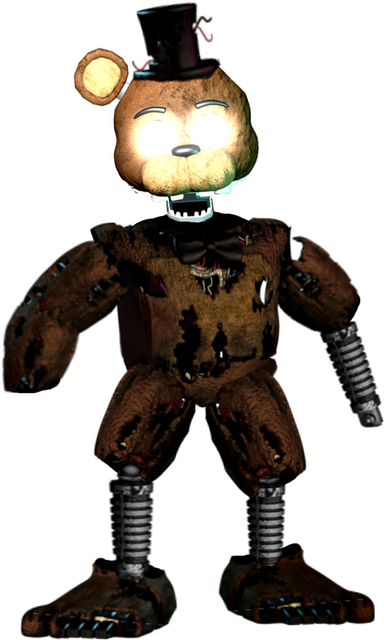 Nightmare Ignited Freddy - Ignited Freddy Png (849x941)
