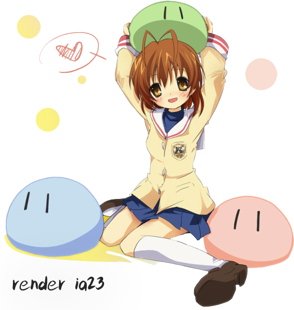 Nagisa Kawaii-dango By Ia23 Clannad Chibi Nagisa - Kyou Fujibayashi (600x631)