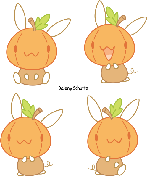 Pumpkin Bunny By Daieny - Pumpkin Bunny By Daieny (548x650)