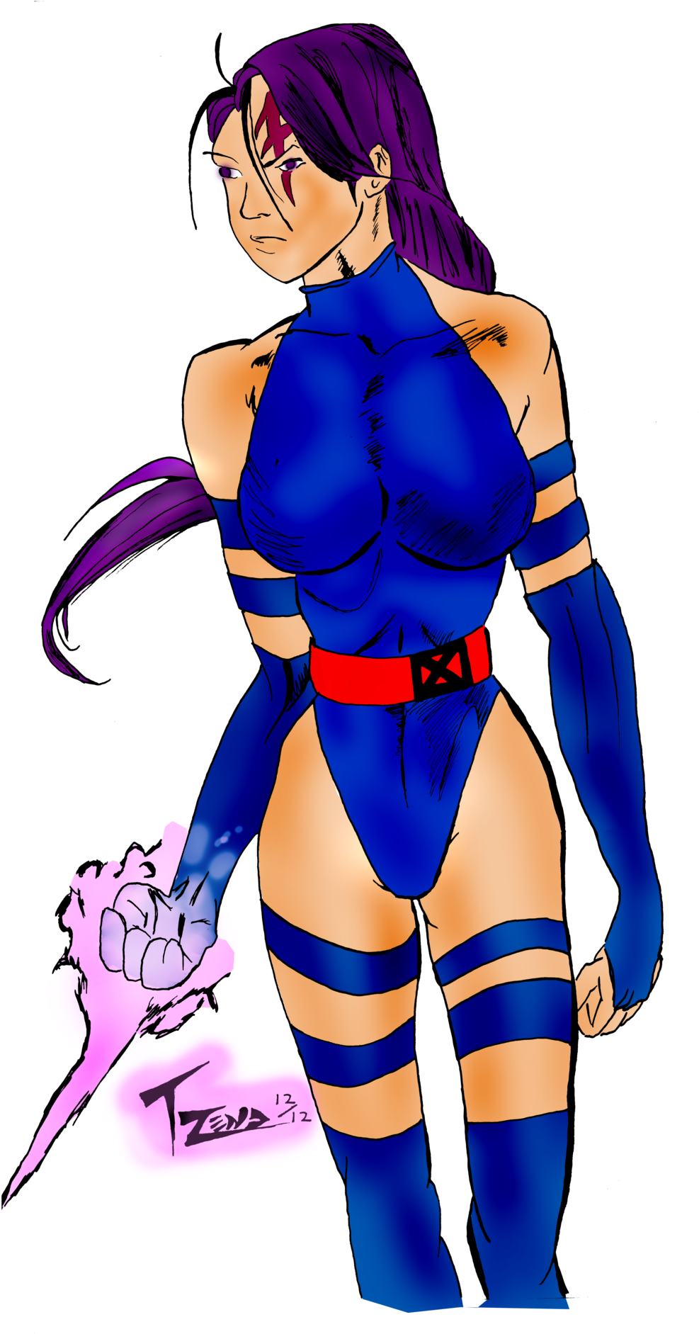Psylocke From X-men Of Marvel Comics By Trendsnow - Cosplay (1024x2030)
