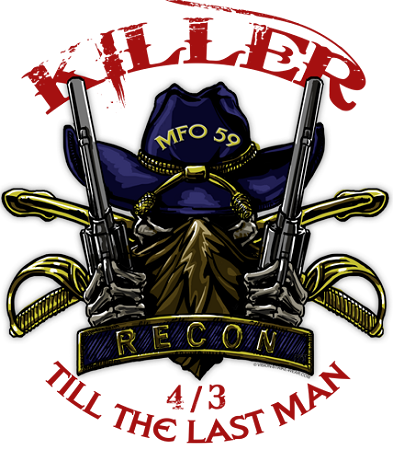 4-3 Cavalry Killer Troop Army Shirt - Army T Shirt Designs (393x450)