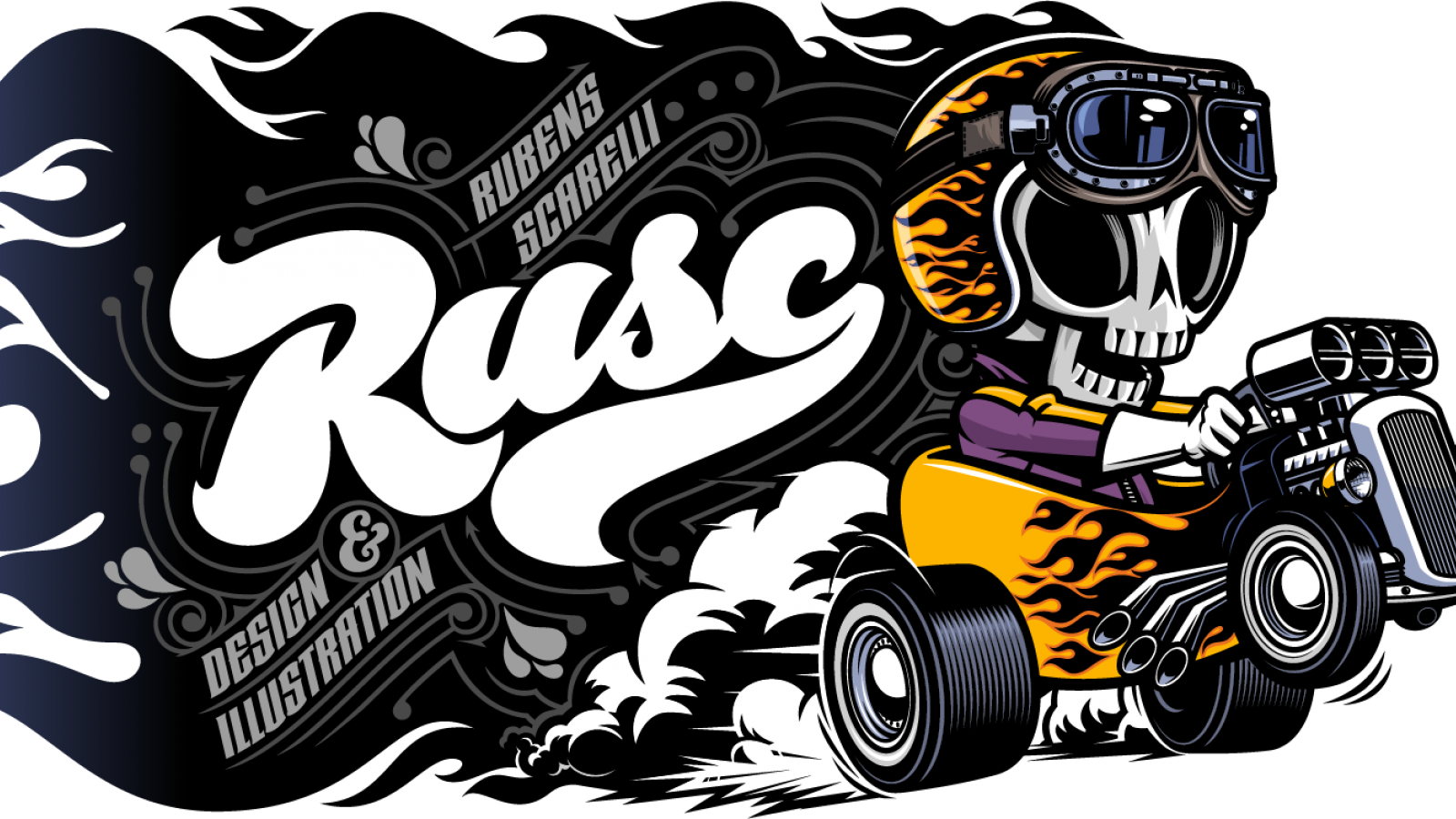T-shirt Illustrations By Rubens Scarelli - Car Illustration T Shirts (1600x900)