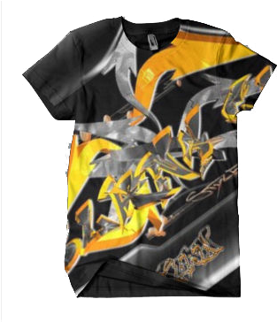 Graffiti T-shirt Design By Theexplosivegfx - Graffiti T Shirts Designs (335x363)