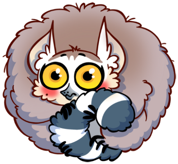 Lemur Sticker Telegram Mac App Store Clip Art - Lemur Sticker Telegram Mac App Store Clip Art (618x618)