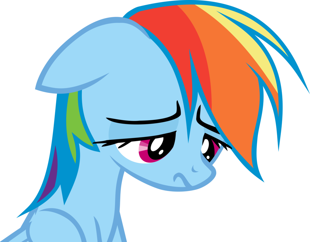 Rainbow Dash Crying Sad - Mlp Sad Rainbow Dash (1024x799)