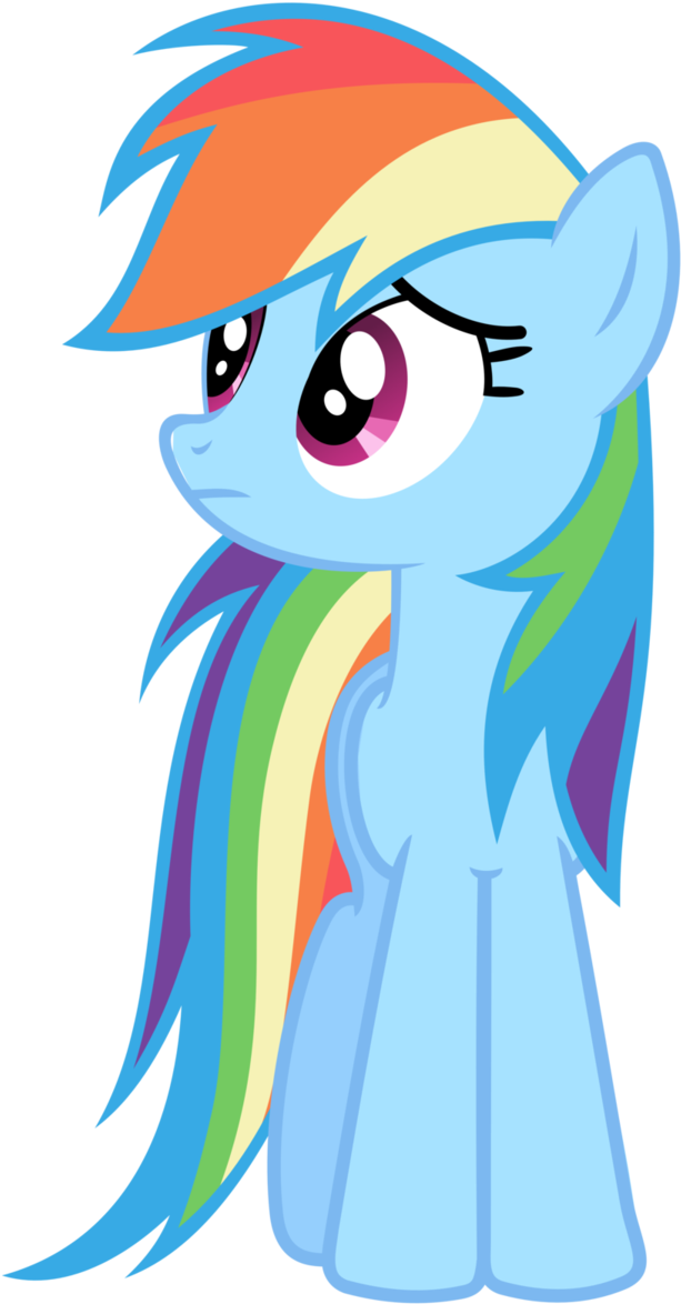 Rainbow Dash Vector - My Little Pony Rainbow Dash Head (676x1183)