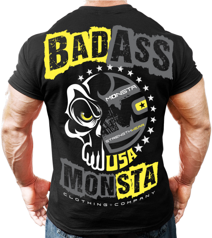 T-shirt Męski M217 Black Monsta - Monsta Clothing (800x800)
