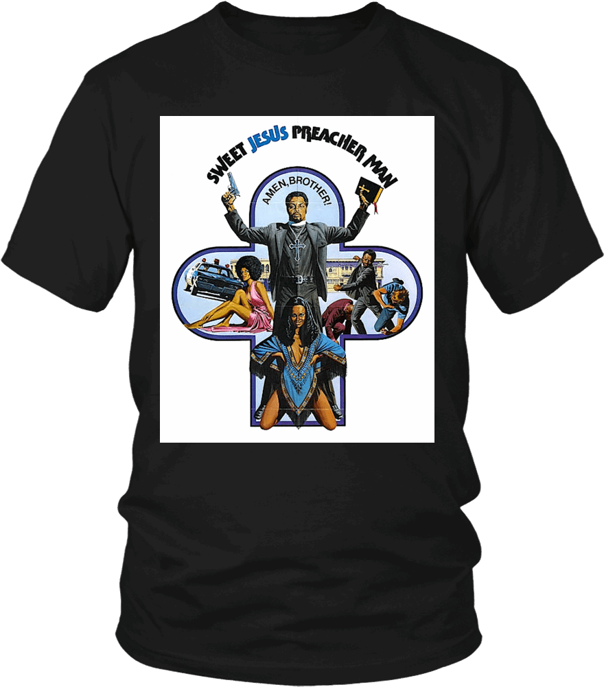 Preacher T-shirt - Sweet Jesus Preacher Man (1000x1000)