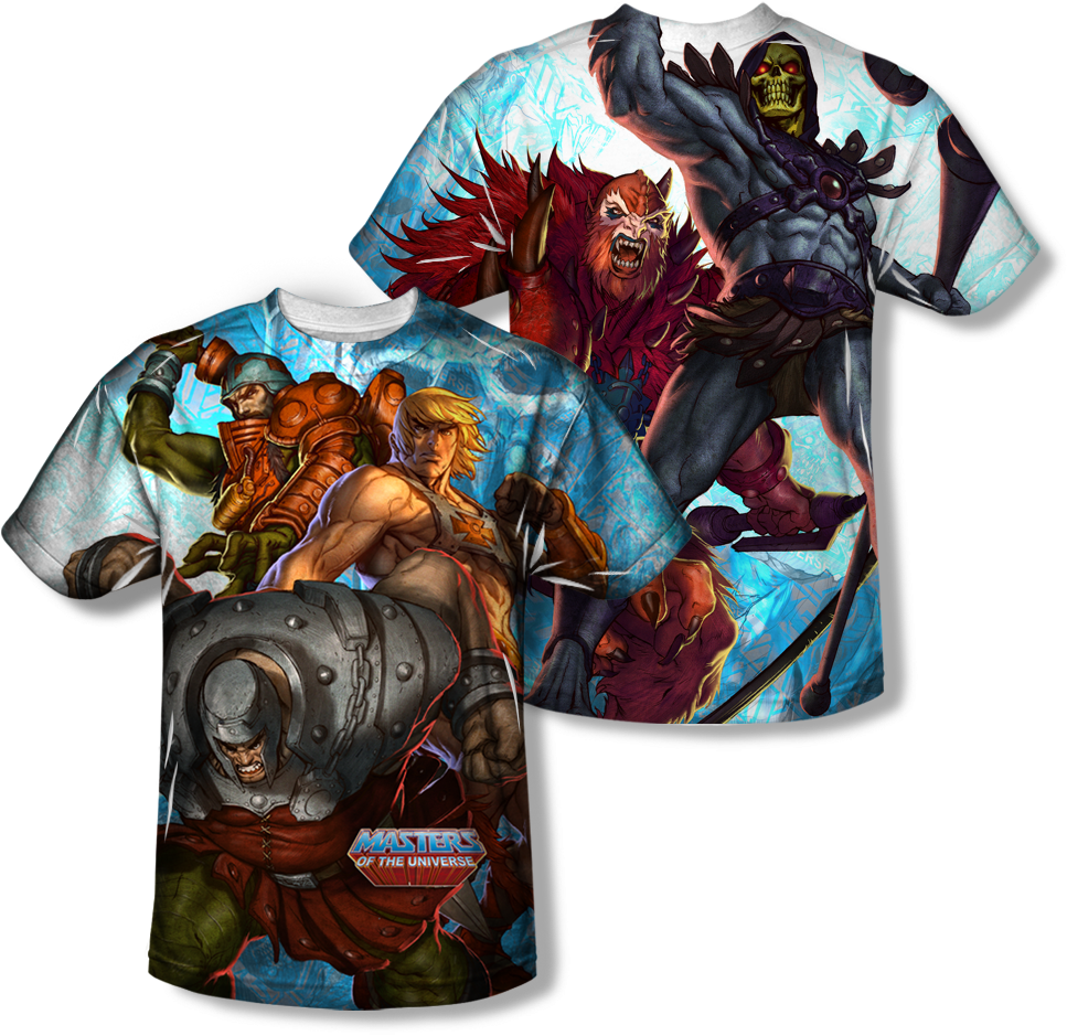 Villains All Over T Shirt - Masters Of The Universe Heroes And Villains Juniors (1000x1000)