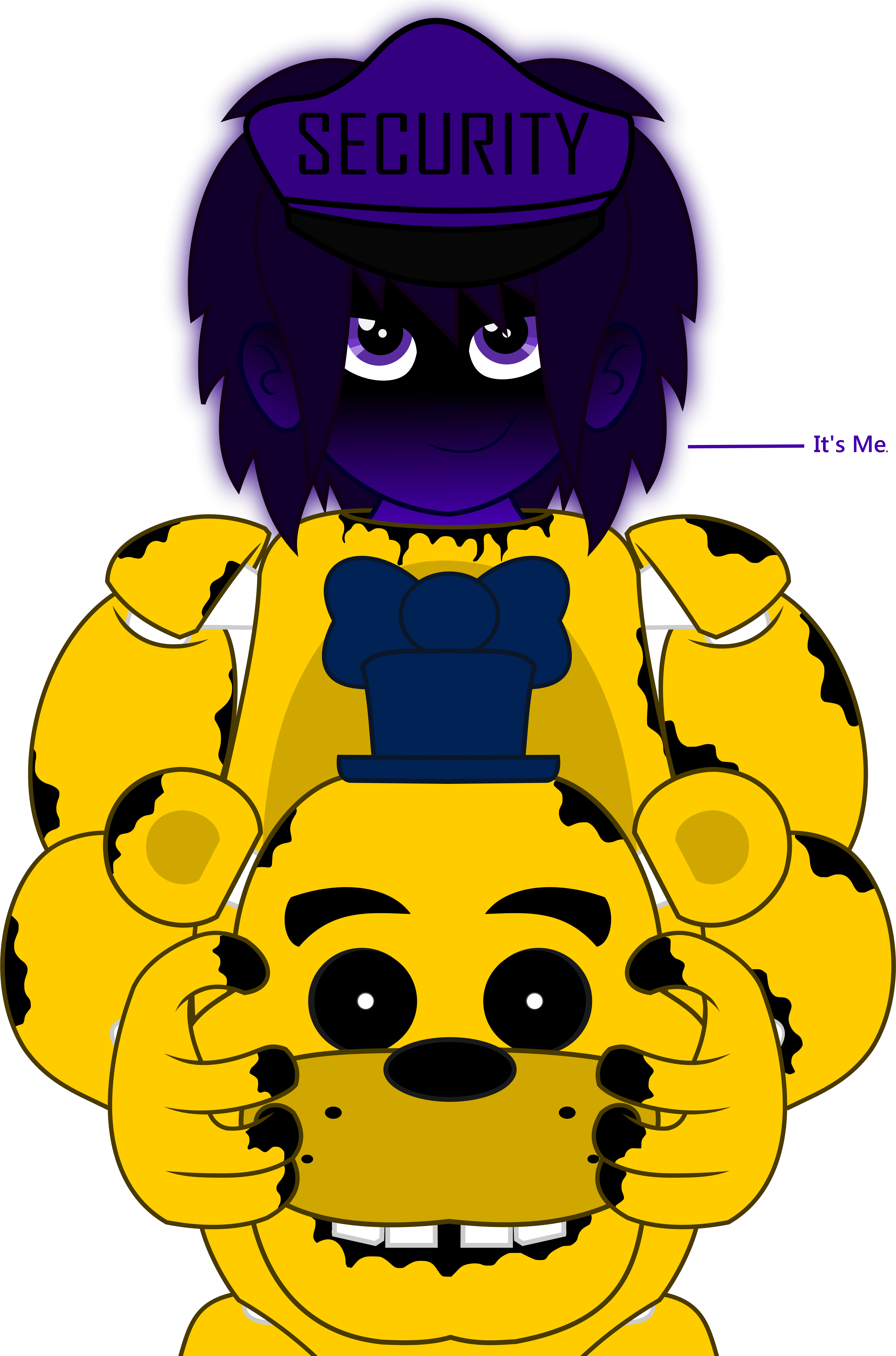 Purple Guy/golden Freddy Eqg By Darklecramo - Purple Guy/golden Freddy Eqg By Darklecramo (7028x8264)