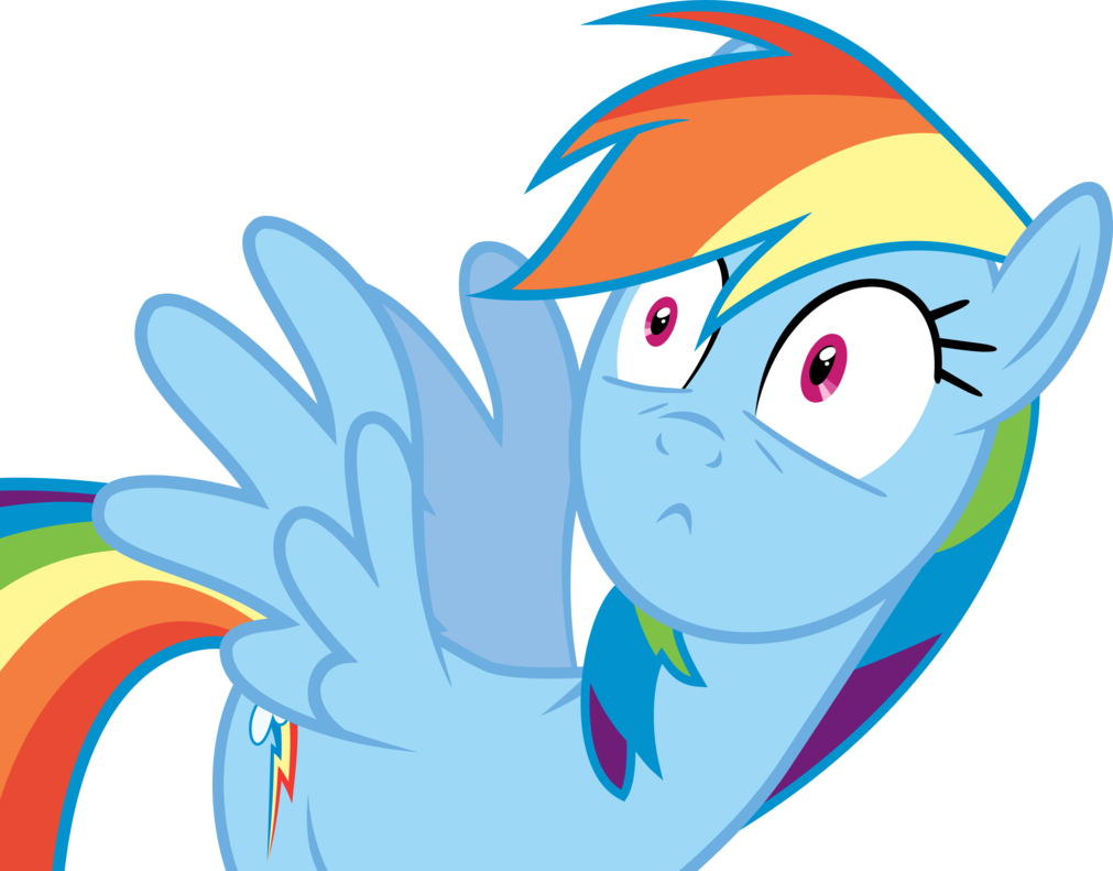 Holy Celestia By Slb94 - Mlp Rainbow Dash Scared (1011x791)