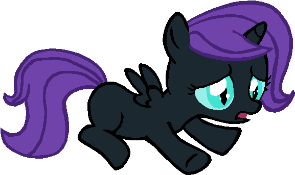 Nightmare Moon Cute Fi ) - Mlp Filly Nyx (722x451)