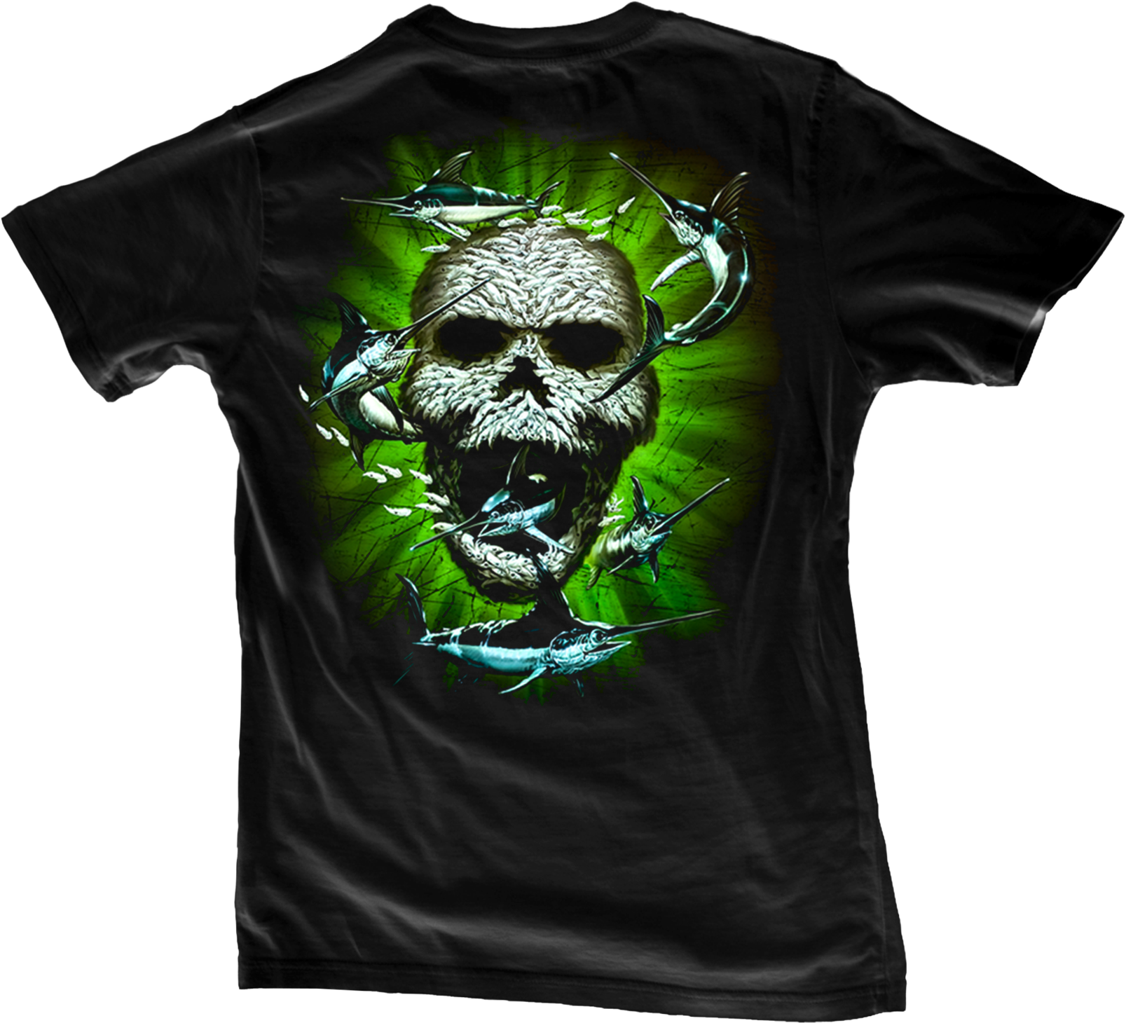 Squid Bait Ball - Hooked Carpe Diem Mens L Skull Bait Sailfish Black (1638x2048)