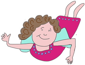 Fee, Pink, Good Fairy, Angel, Cartoon - การ์ตูน นางฟ้า Png (453x340)