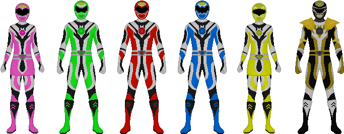 Gem Warrior Rangers Redesigned - Power Rangers Gem Warriors (703x268)