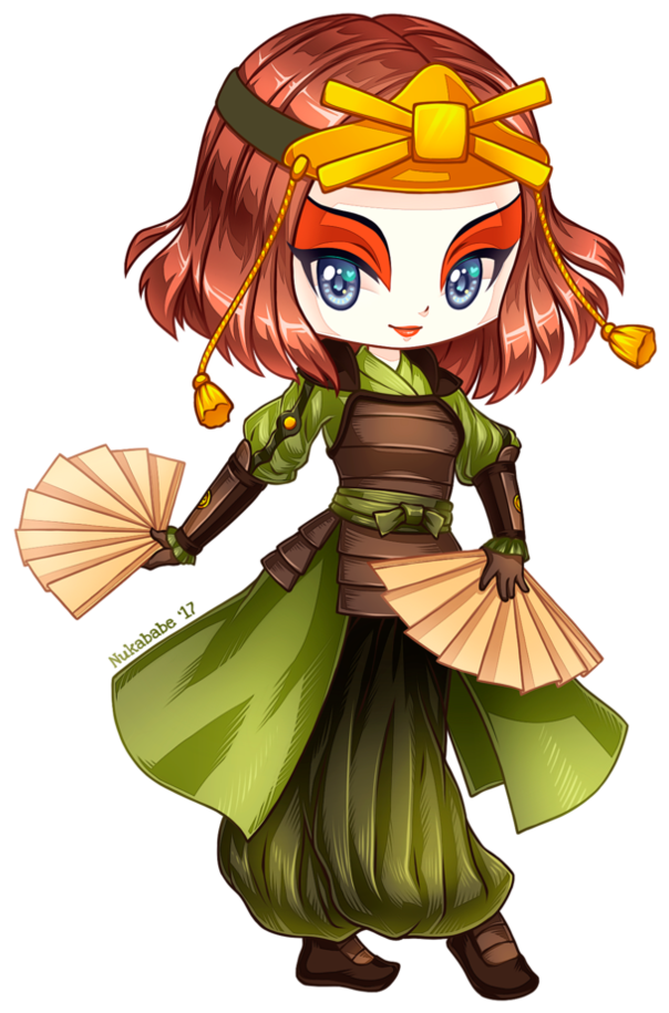 Suki Of Kyoshi Warriors By Nukababe - Cartoon (794x1005)