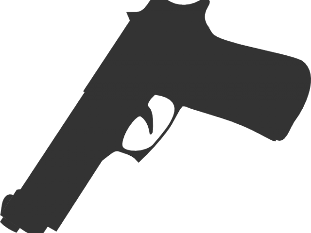 Shotgun Clipart Silhouette - Gun Silhouette No Background (640x480)