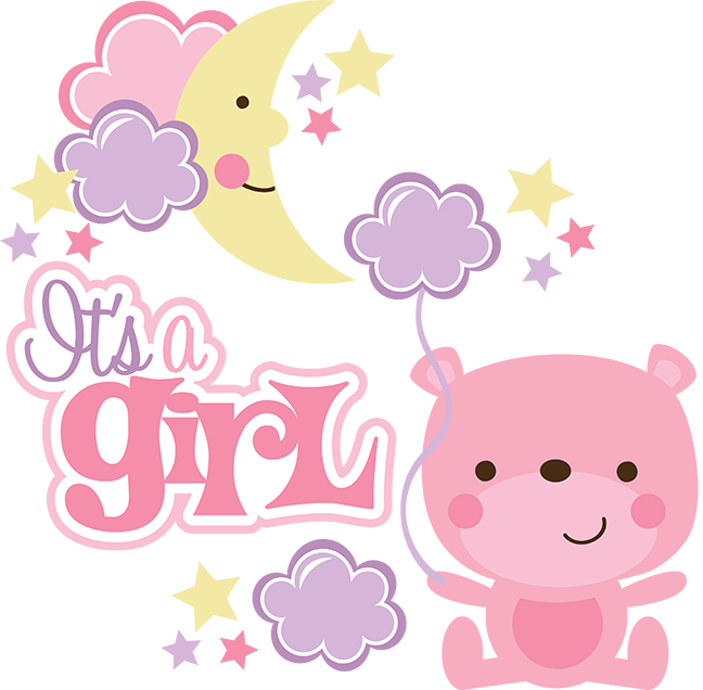 It's A Girl Svg Scrapbook Collection Baby Girl Svg - Cute Its A Girl (648x636)