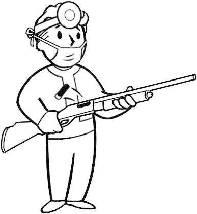 Drawn Shotgun Fallout 4 - Fallout New Vegas Shotgun Surgeon (500x500)