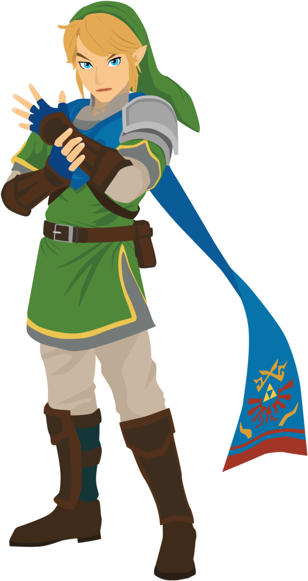 Hyrule Warriors Vector By Firedragonmatty - Link Hyrule Warriors Anime (657x1217)
