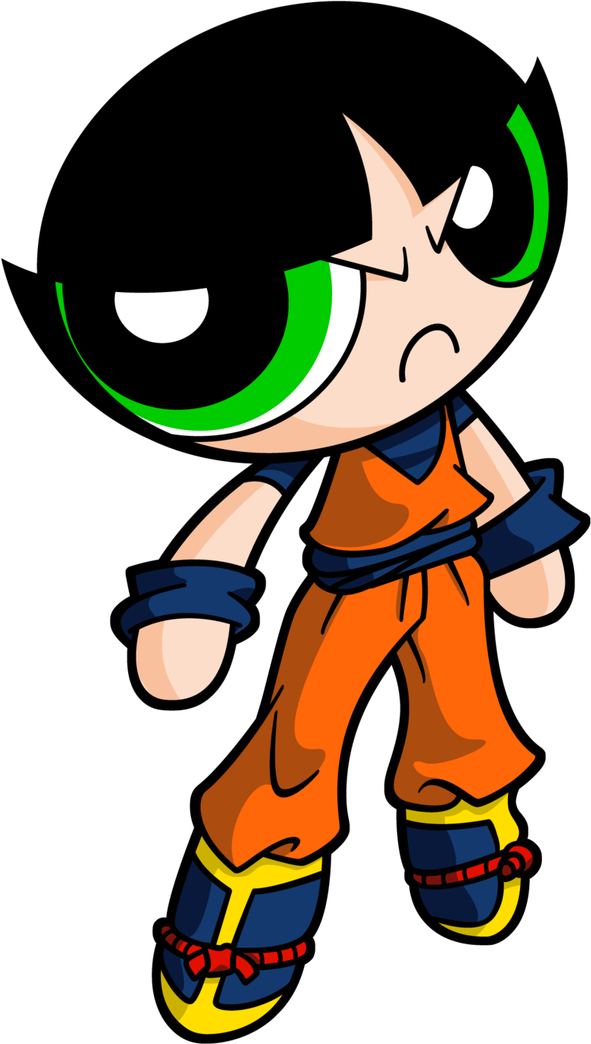 Buttercup In Kame Gi By Gneferu Buttercup In Kame Gi - Powerpuff Girls Buttercup (900x1544)