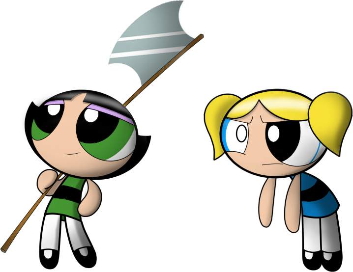Badass Buttercup By Gothicblueeyes - Ppg Buttercup Kills Bubbles (718x554)