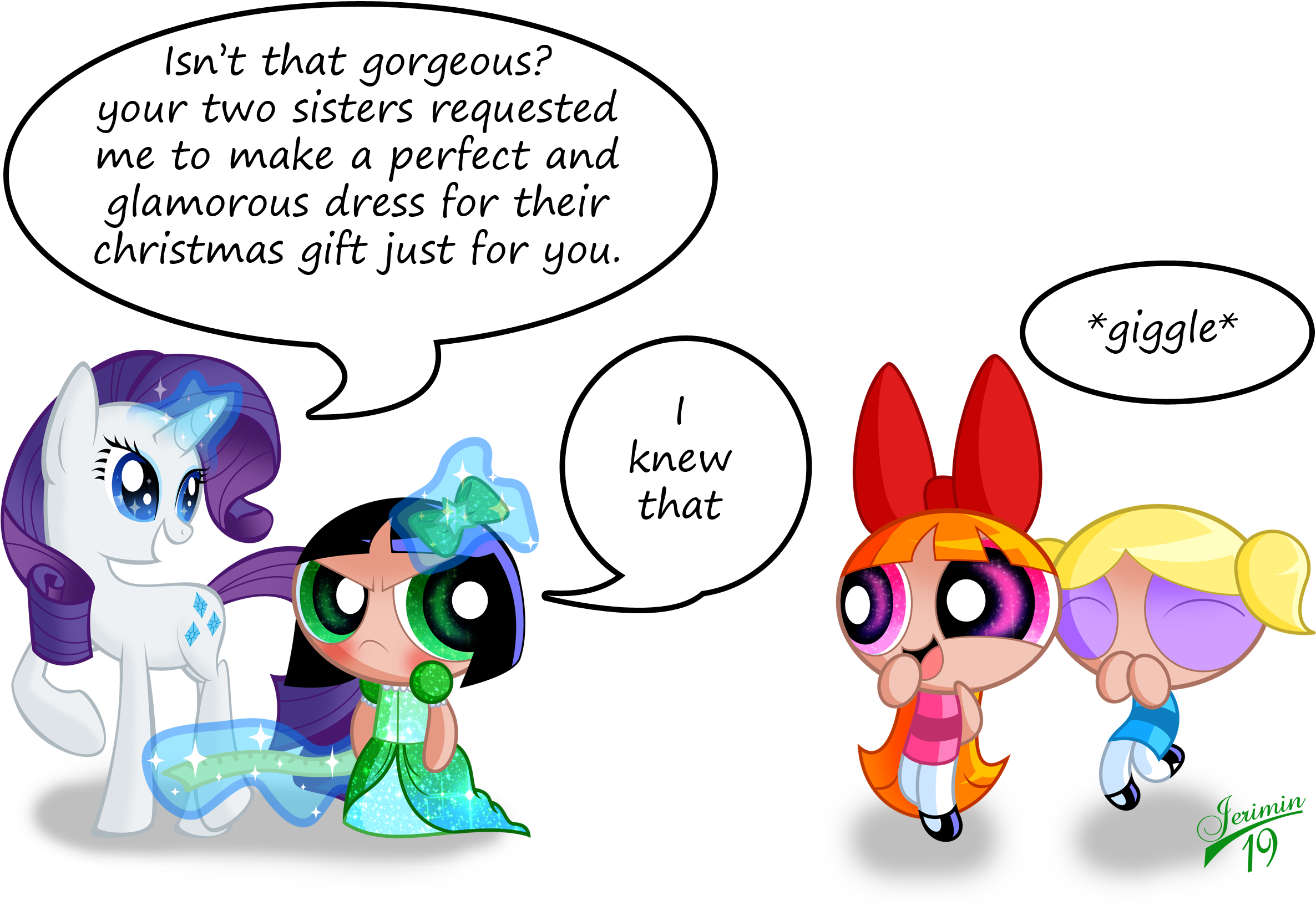 Image 469274 My Little Pony Friendship Is Magic - Powerpuff Girls Buttercup In A Dress (2456x1671)
