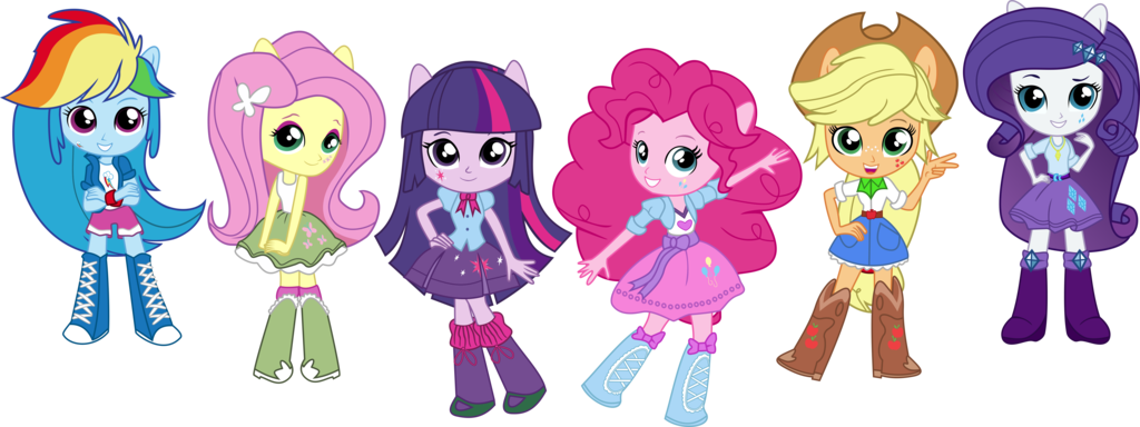 Mini Equestria Girl Desenho - Equestria Girls Minis Base (1024x384)